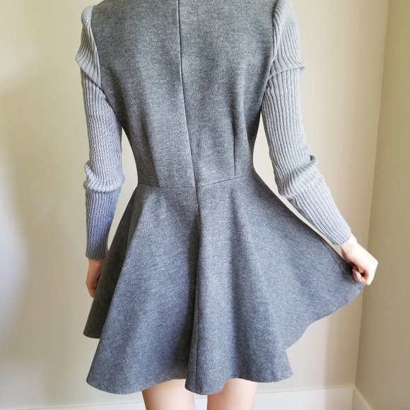 Gray Black Lace Dress - Picture 4 of 4